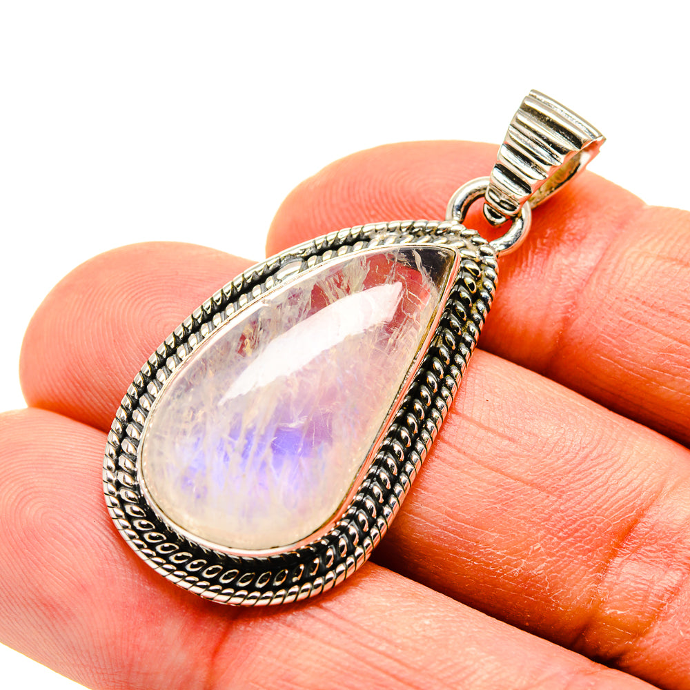 Rainbow Moonstone Pendants handcrafted by Ana Silver Co - PD749255