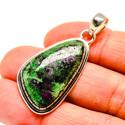 Ruby Zoisite Pendants handcrafted by Ana Silver Co - PD749258