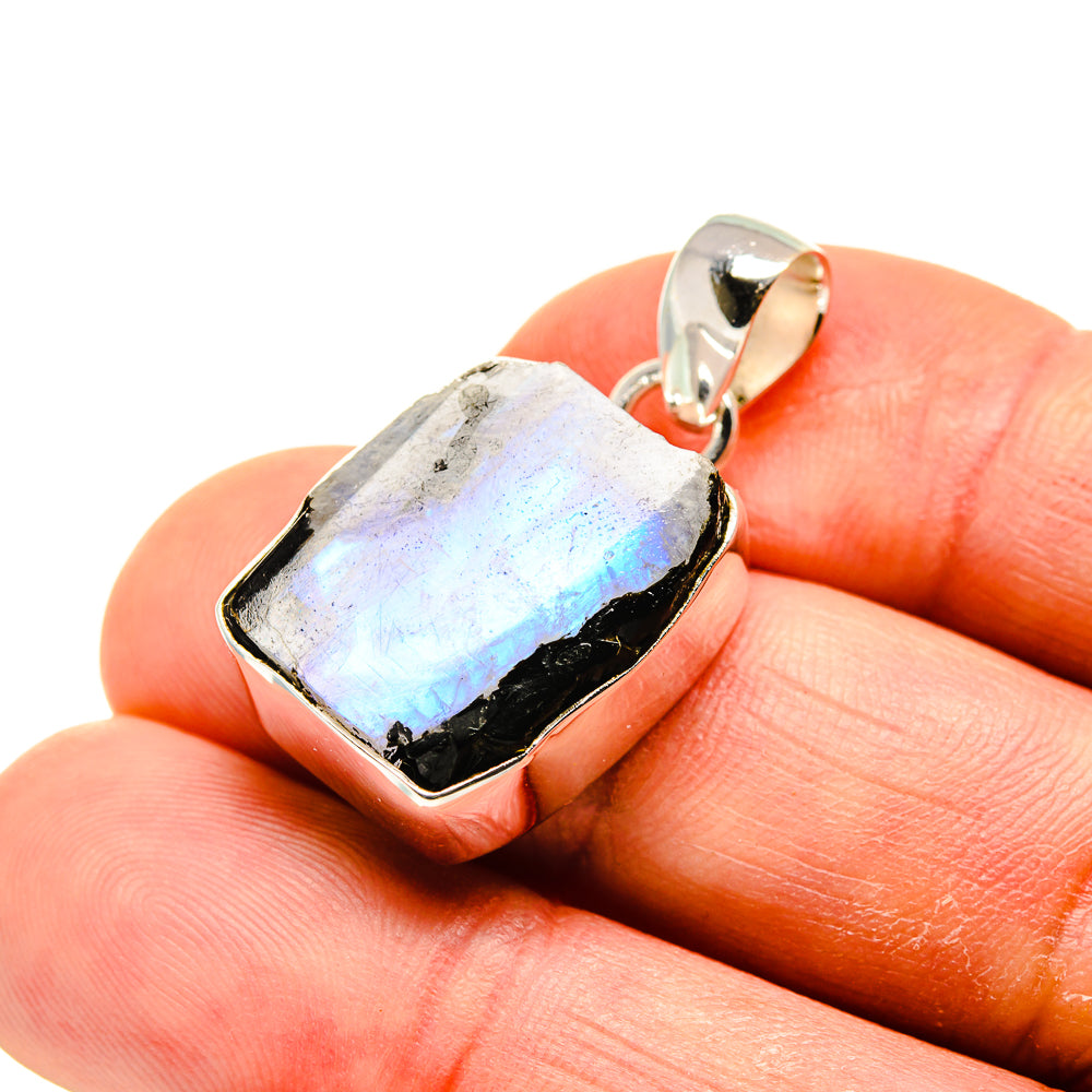 Rainbow Moonstone Pendants handcrafted by Ana Silver Co - PD749285