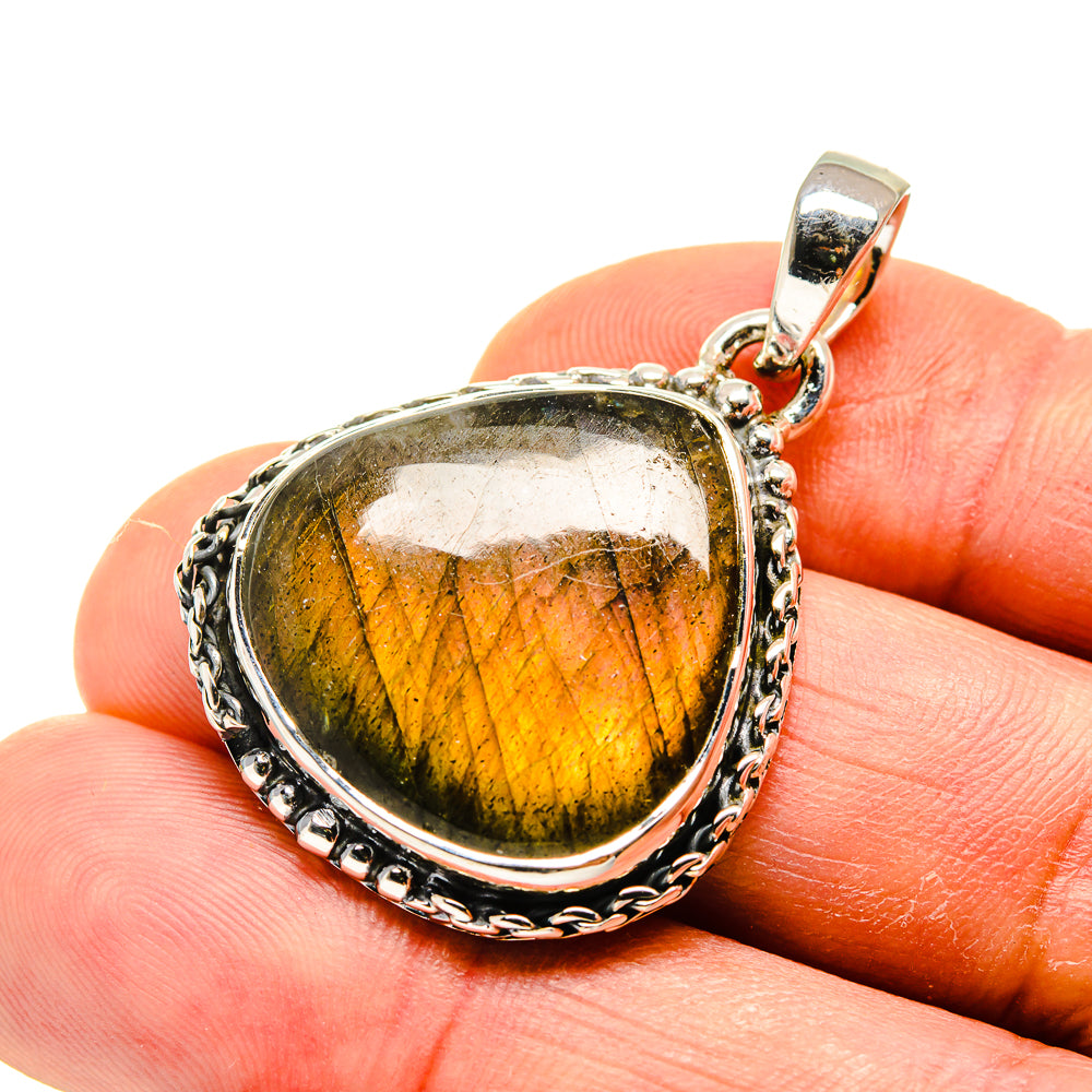 Labradorite Pendants handcrafted by Ana Silver Co - PD749404