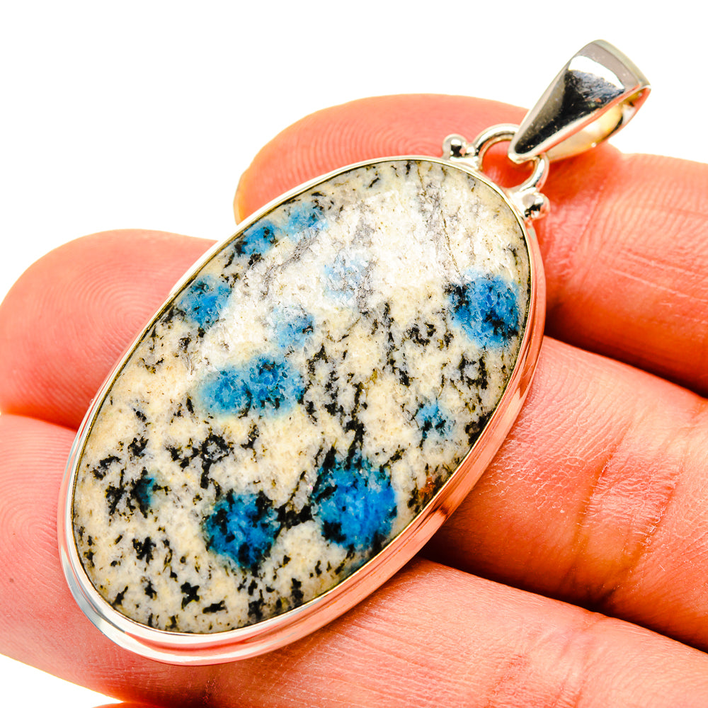 K2 Blue Azurite Pendants handcrafted by Ana Silver Co - PD749445