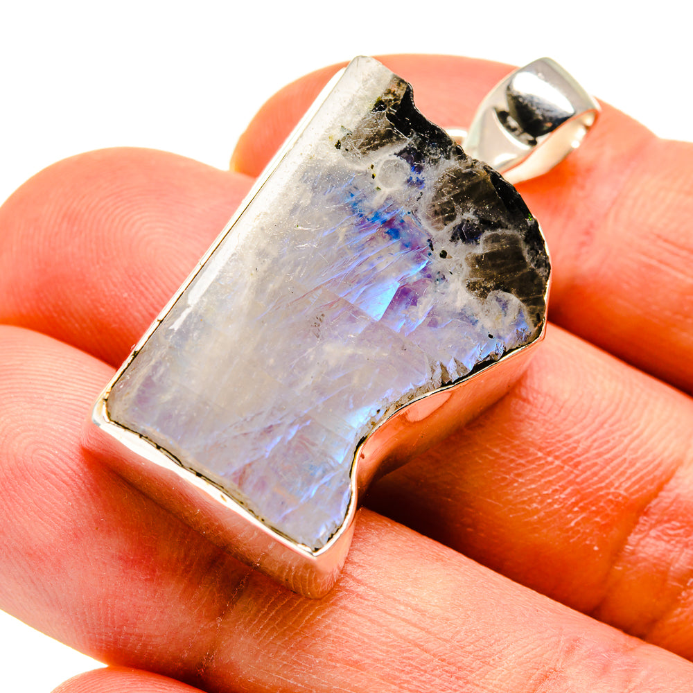 Rainbow Moonstone Pendants handcrafted by Ana Silver Co - PD749457