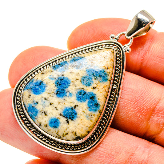 K2 Blue Azurite Pendants handcrafted by Ana Silver Co - PD749535
