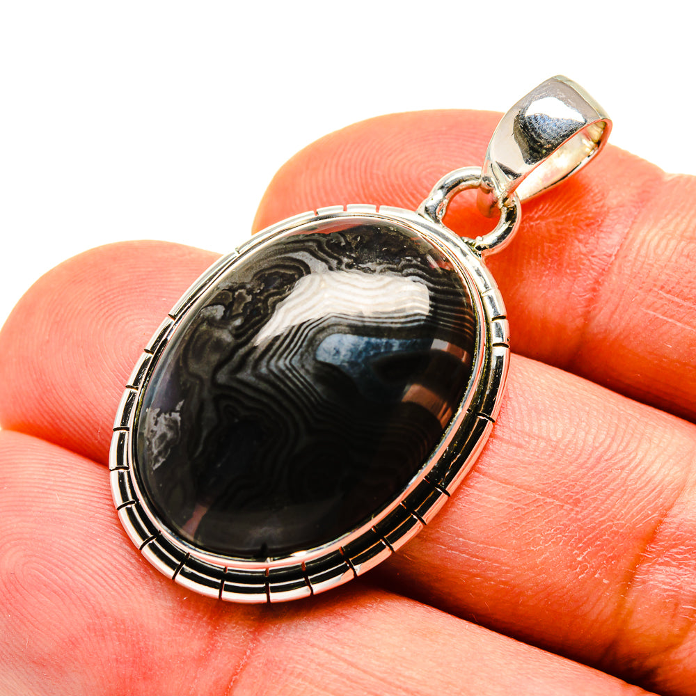 Psilomelane Pendants handcrafted by Ana Silver Co - PD749553