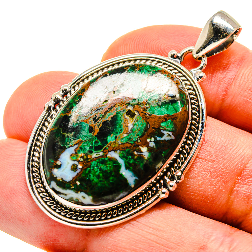 Chrysocolla Pendants handcrafted by Ana Silver Co - PD749563