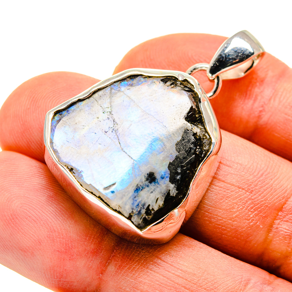 Rainbow Moonstone Pendants handcrafted by Ana Silver Co - PD749595