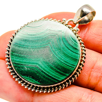 Malachite Pendants handcrafted by Ana Silver Co - PD749606