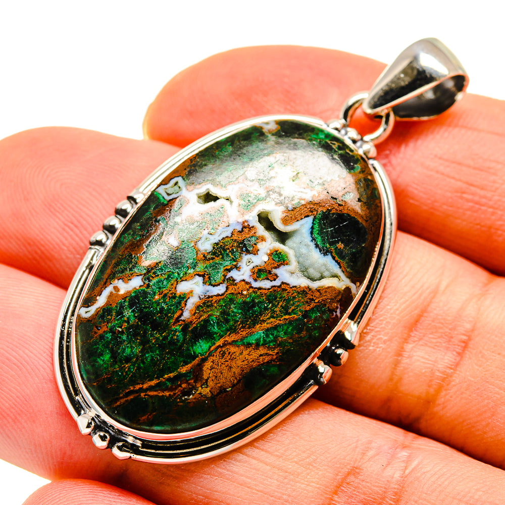 Chrysocolla Pendants handcrafted by Ana Silver Co - PD749625