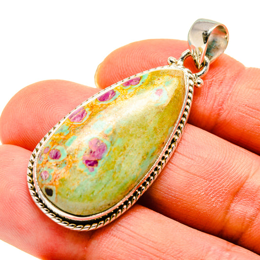 Ruby Fuchsite Pendants handcrafted by Ana Silver Co - PD749632