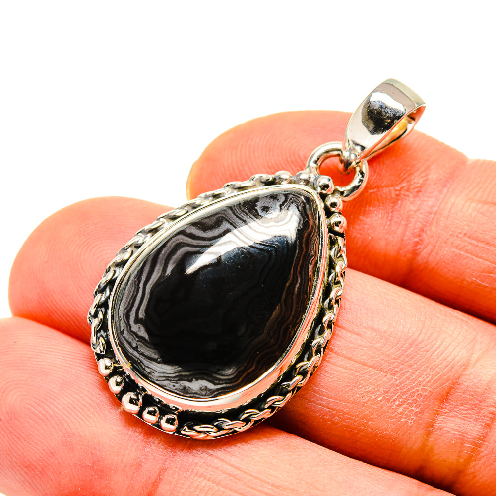 Psilomelane Pendants handcrafted by Ana Silver Co - PD749651