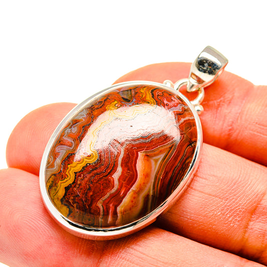 Crazy Lace Agate Pendants handcrafted by Ana Silver Co - PD749675