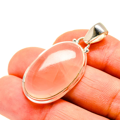 Rose Quartz Pendants handcrafted by Ana Silver Co - PD749687