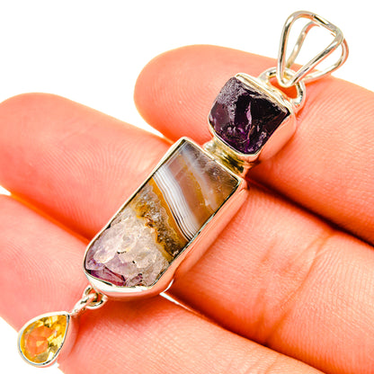 Amethyst Stalactite Pendants handcrafted by Ana Silver Co - PD7497