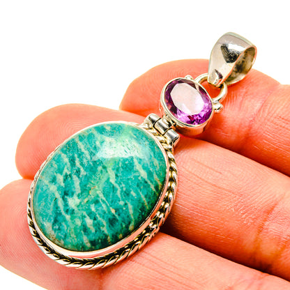 Amazonite Pendants handcrafted by Ana Silver Co - PD749822