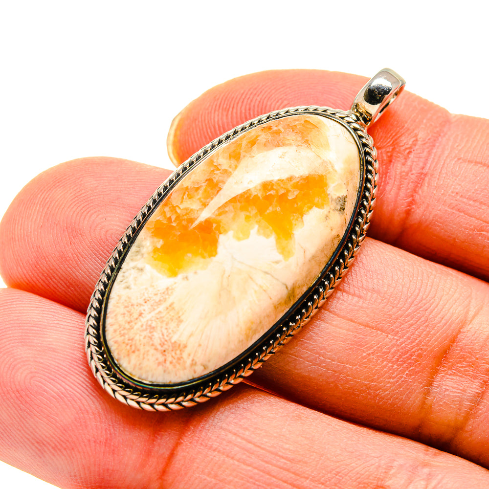 Scolecite Pendants handcrafted by Ana Silver Co - PD749835