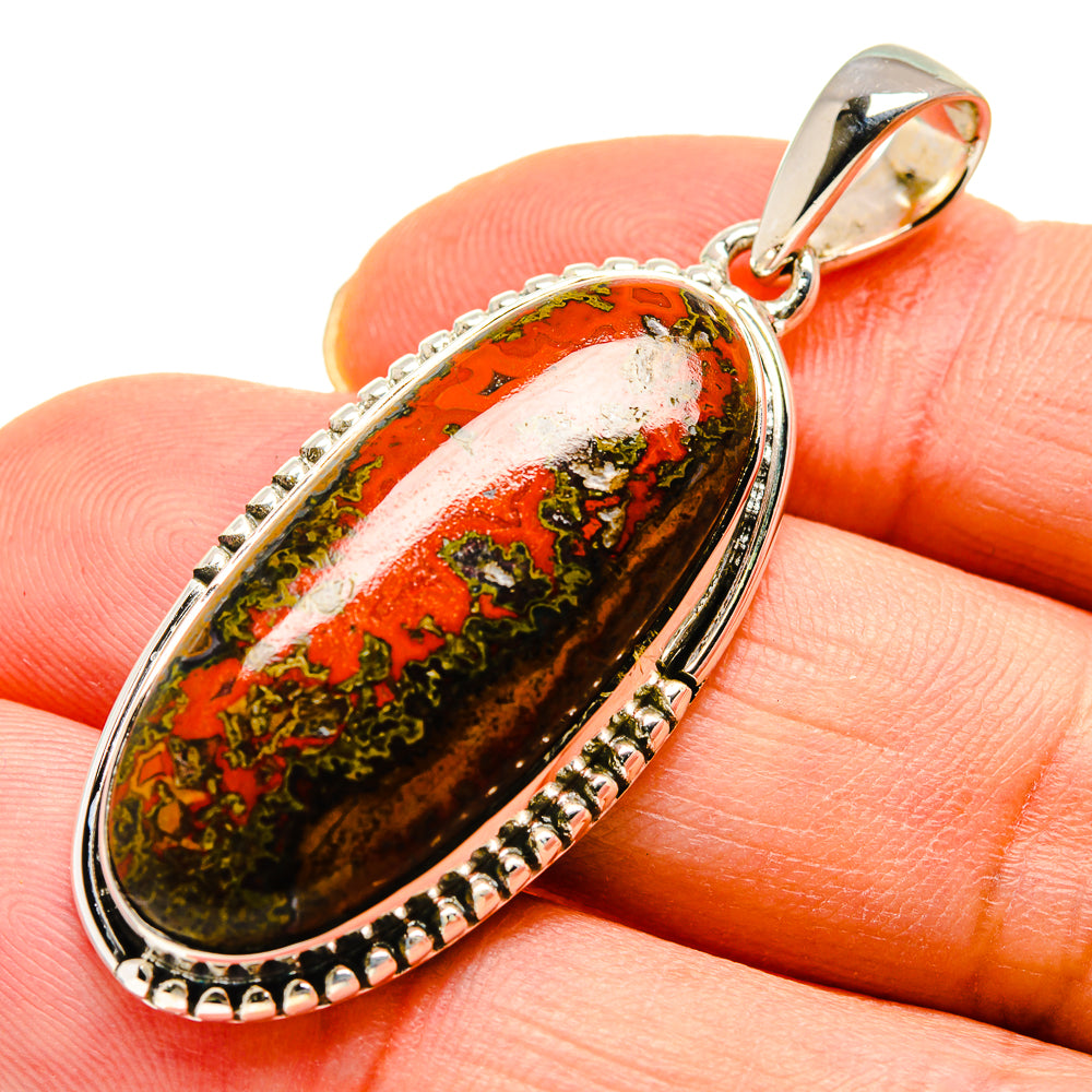 Moroccan Agate Pendants handcrafted by Ana Silver Co - PD749850
