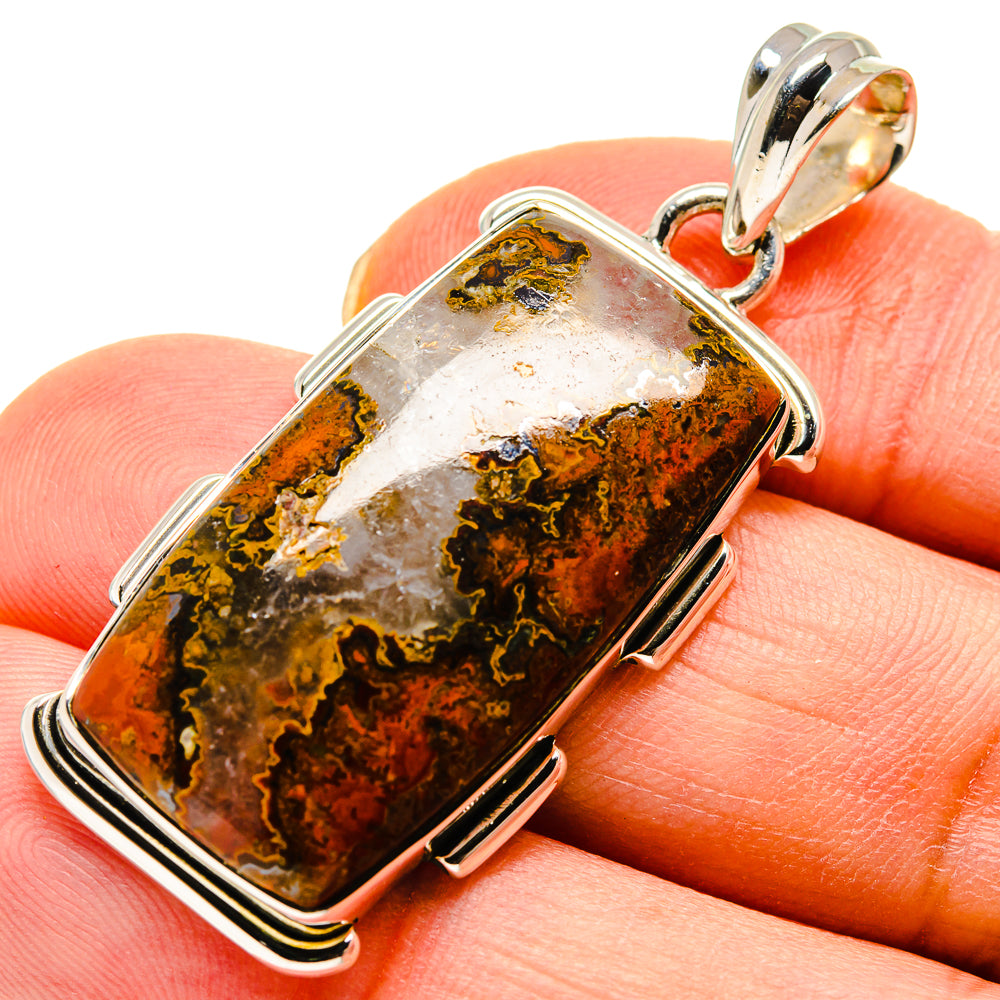 Moroccan Agate Pendants handcrafted by Ana Silver Co - PD749851