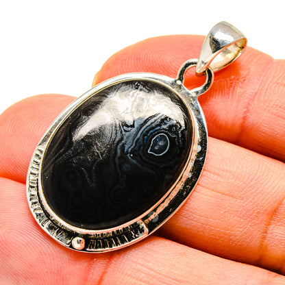 Psilomelane Pendants handcrafted by Ana Silver Co - PD749892