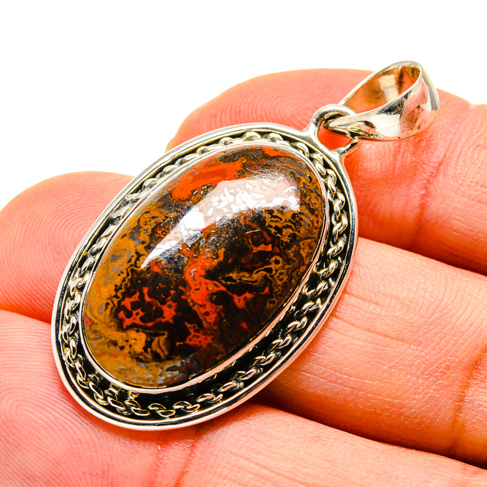 Moroccan Agate Pendants handcrafted by Ana Silver Co - PD749894