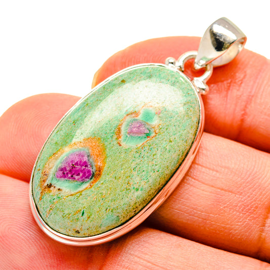 Ruby Fuchsite Pendants handcrafted by Ana Silver Co - PD749927