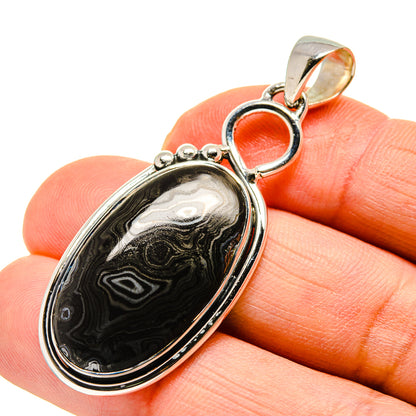 Psilomelane Pendants handcrafted by Ana Silver Co - PD749950