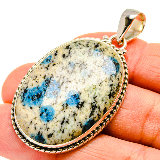 K2 Blue Azurite Pendants handcrafted by Ana Silver Co - PD750006