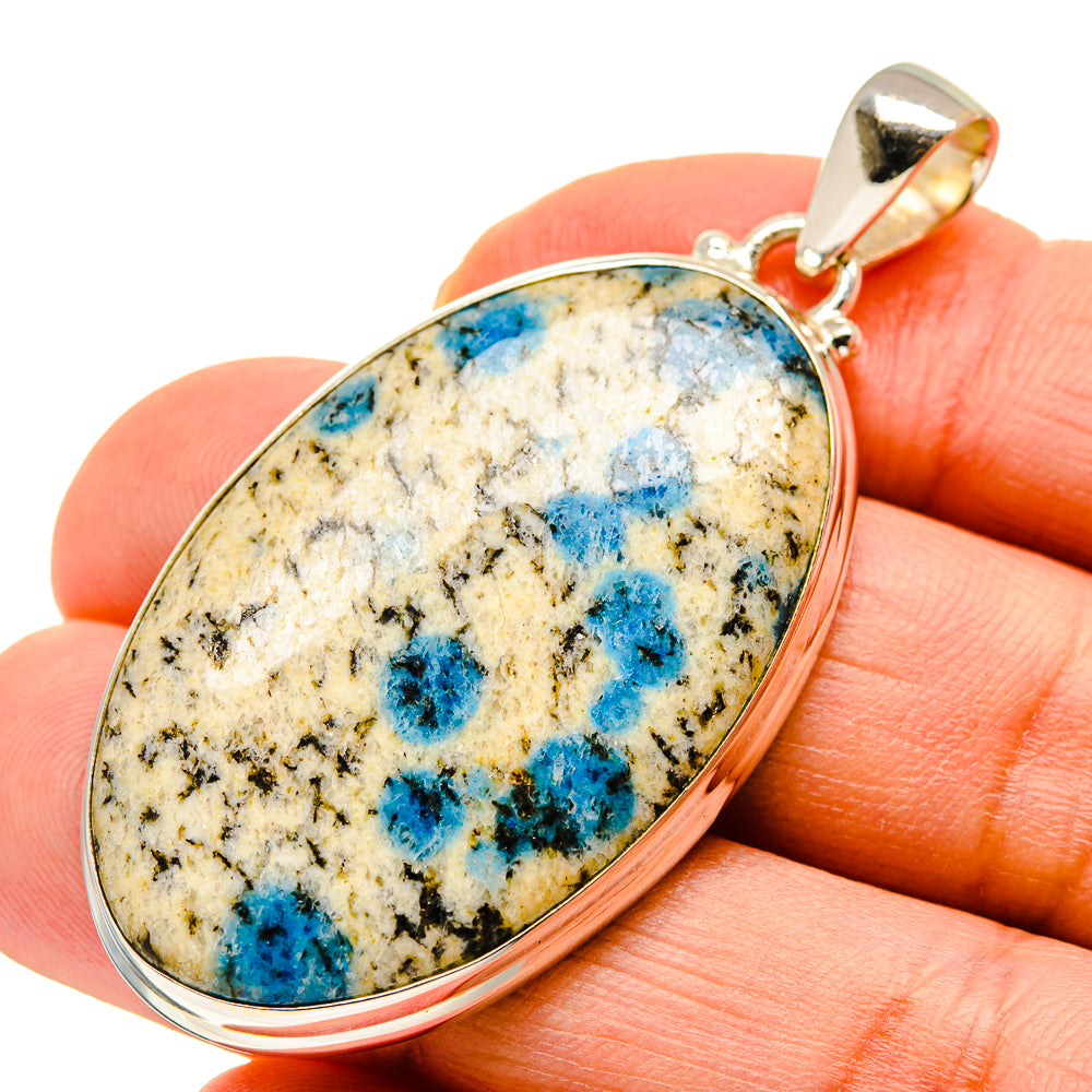 K2 Blue Azurite Pendants handcrafted by Ana Silver Co - PD750007