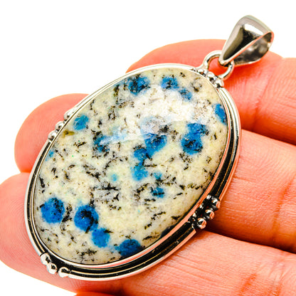 K2 Blue Azurite Pendants handcrafted by Ana Silver Co - PD750009