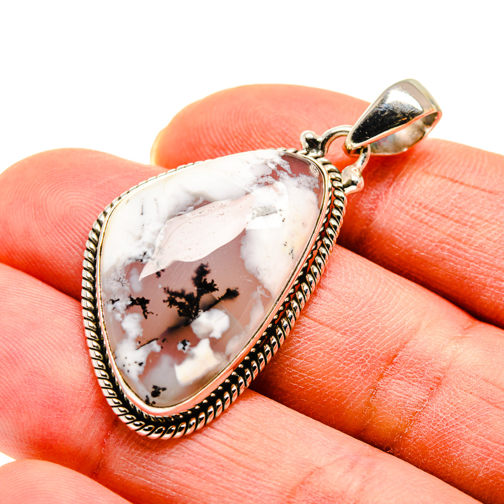 Dendritic Opal Pendants handcrafted by Ana Silver Co - PD750012