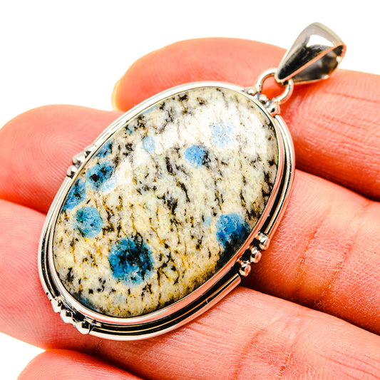 K2 Blue Azurite Pendants handcrafted by Ana Silver Co - PD750016