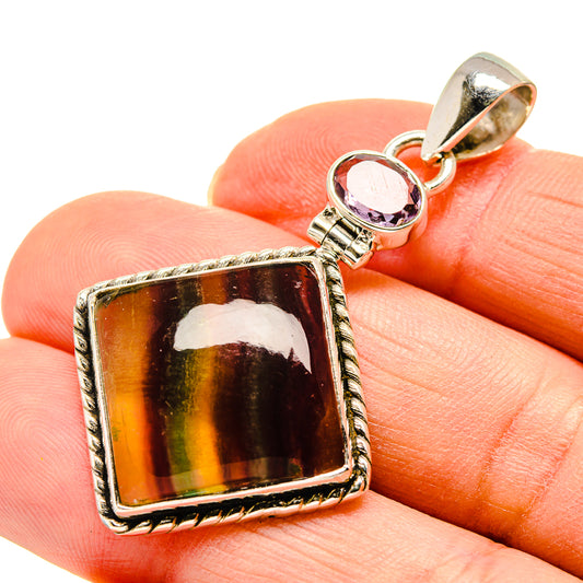 Fluorite Pendants handcrafted by Ana Silver Co - PD750285