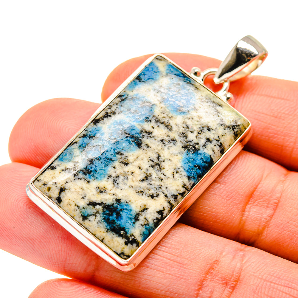 K2 Blue Azurite Pendants handcrafted by Ana Silver Co - PD750399