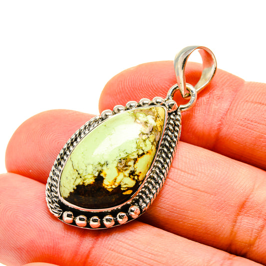 Lemon Chrysoprase Pendants handcrafted by Ana Silver Co - PD750443