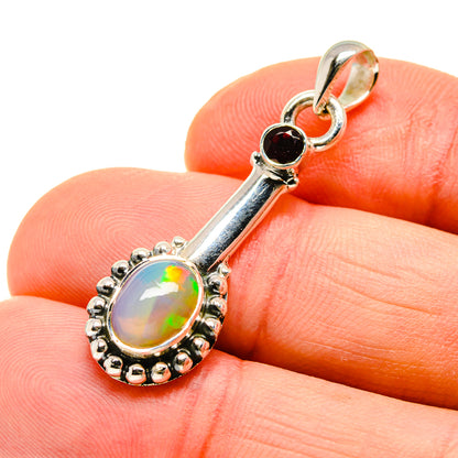 Ethiopian Opal Pendants handcrafted by Ana Silver Co - PD750490