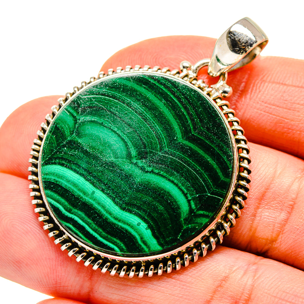 Malachite Pendants handcrafted by Ana Silver Co - PD750553
