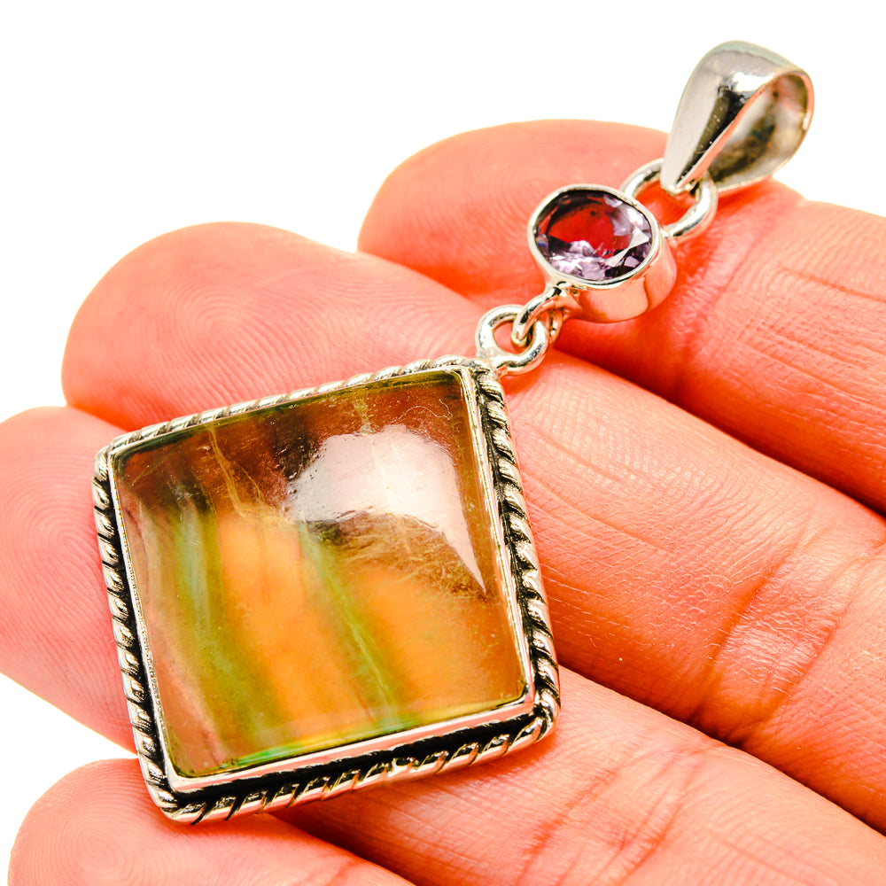 Fluorite Pendants handcrafted by Ana Silver Co - PD750556