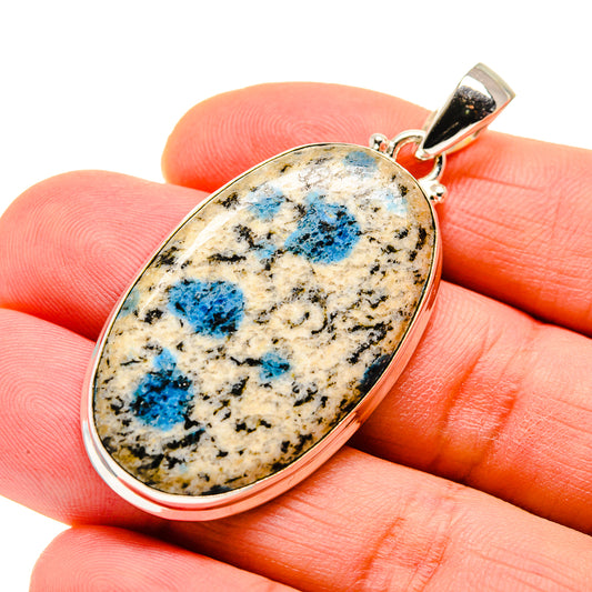K2 Blue Azurite Pendants handcrafted by Ana Silver Co - PD750593