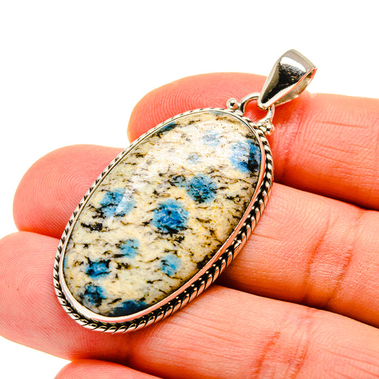 K2 Blue Azurite Pendants handcrafted by Ana Silver Co - PD750629