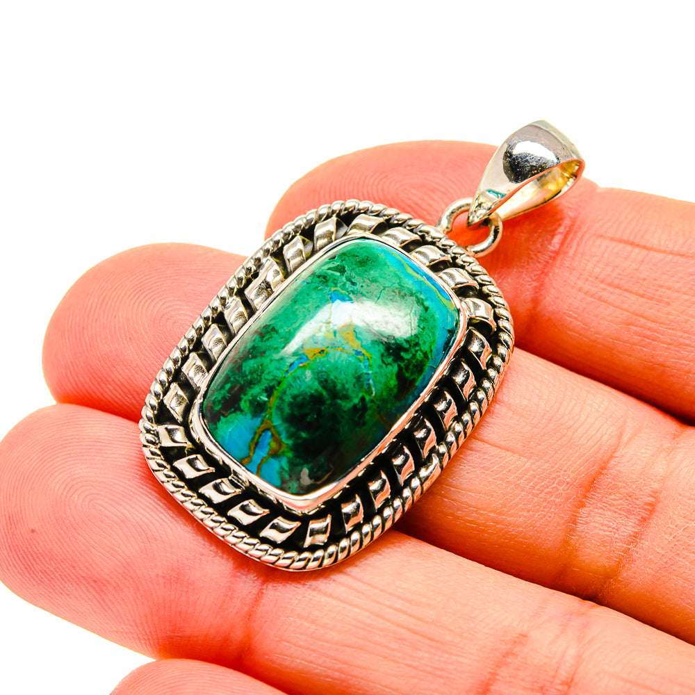 Chrysocolla Pendants handcrafted by Ana Silver Co - PD750663
