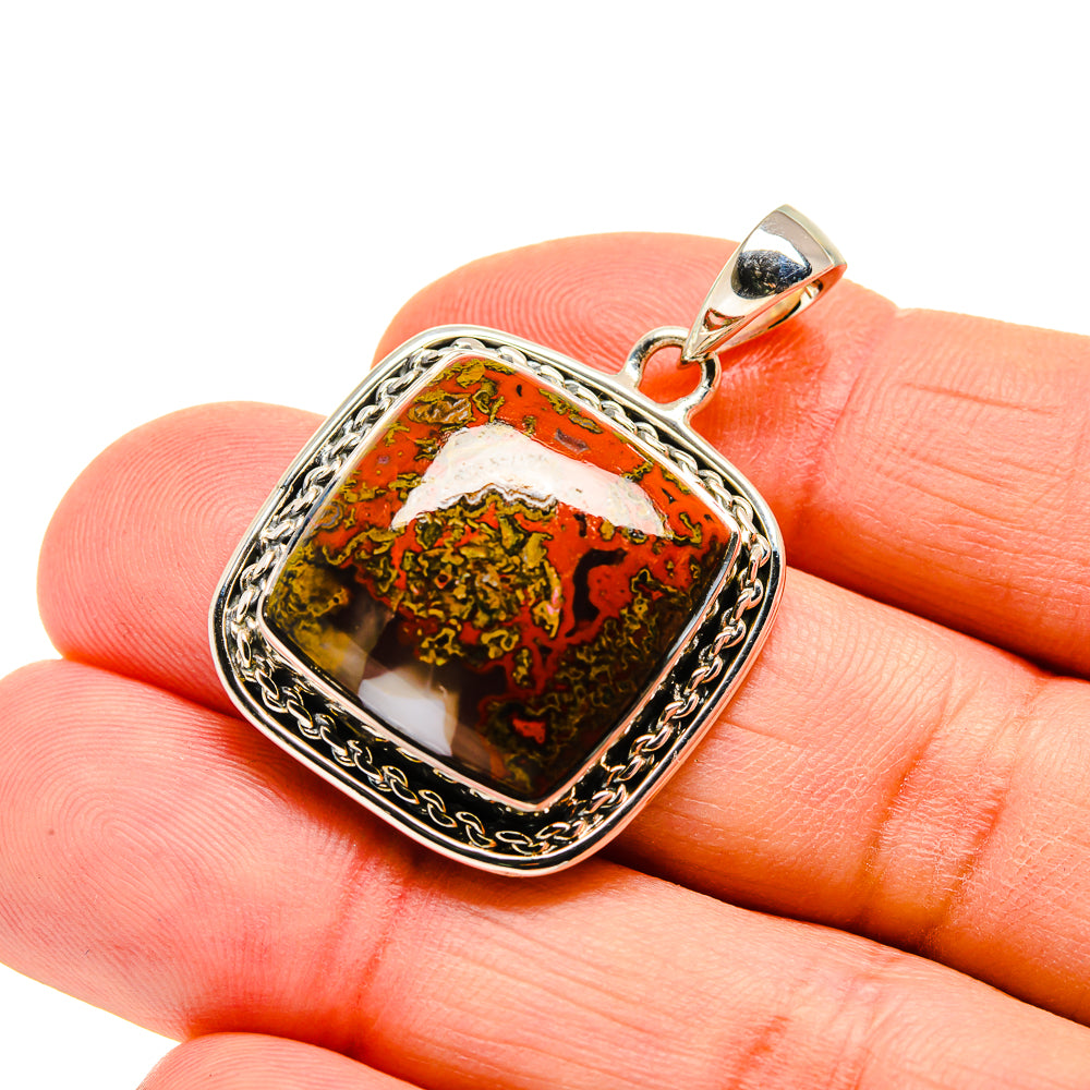 Moroccan Agate Pendants handcrafted by Ana Silver Co - PD750680
