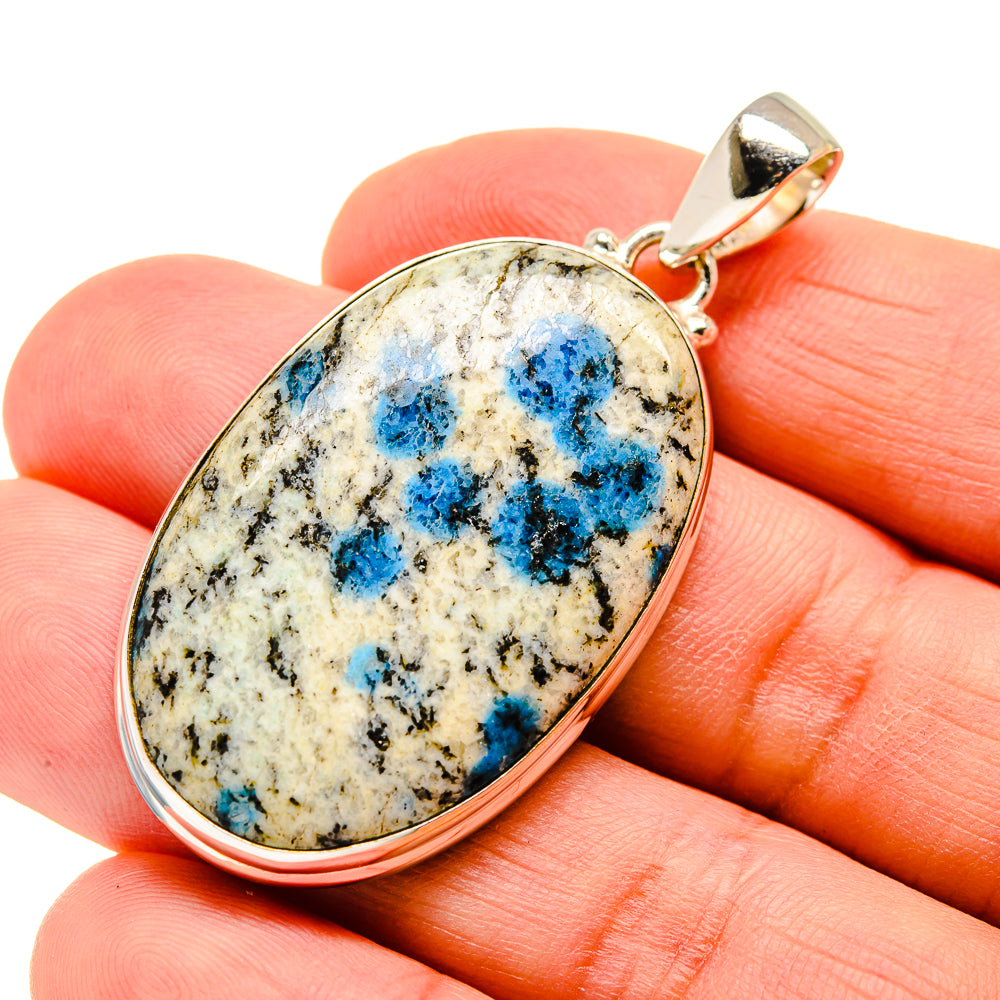 K2 Blue Azurite Pendants handcrafted by Ana Silver Co - PD750692