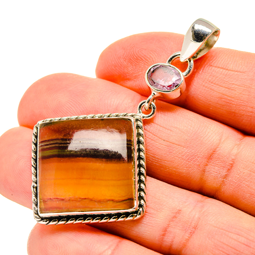 Fluorite Pendants handcrafted by Ana Silver Co - PD750733