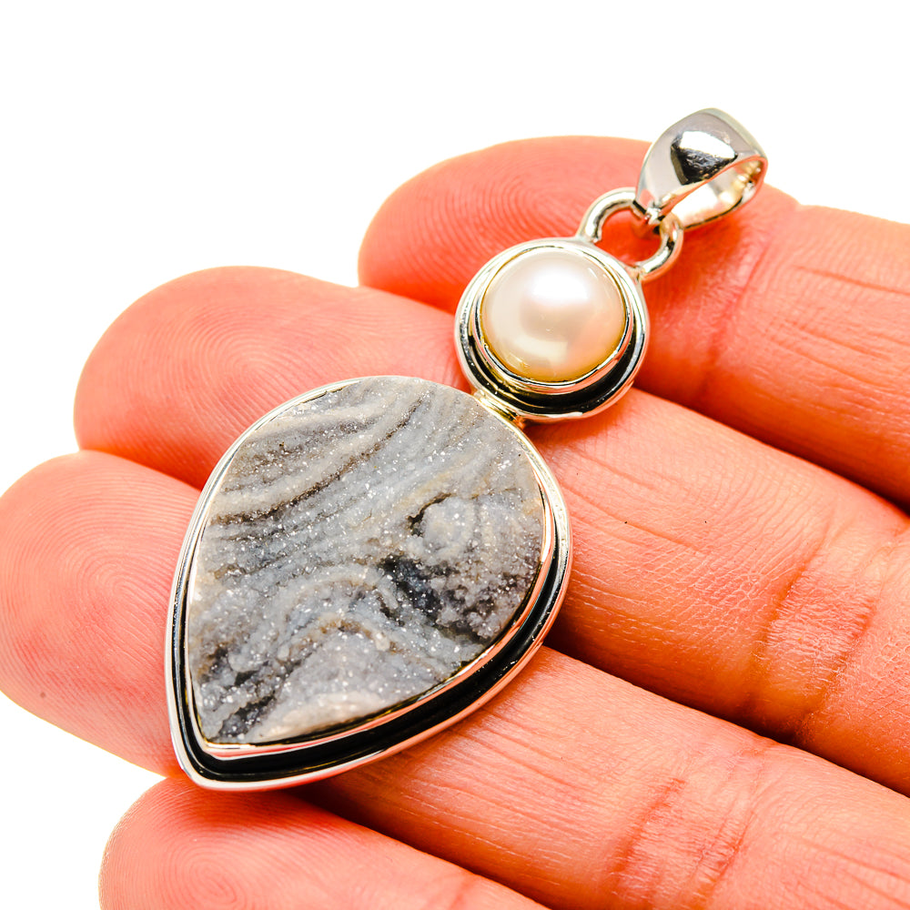 Desert Druzy Pendants handcrafted by Ana Silver Co - PD750736