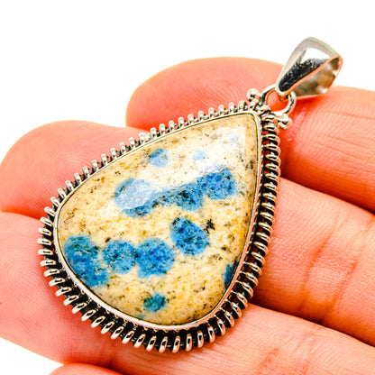 K2 Blue Azurite Pendants handcrafted by Ana Silver Co - PD750754