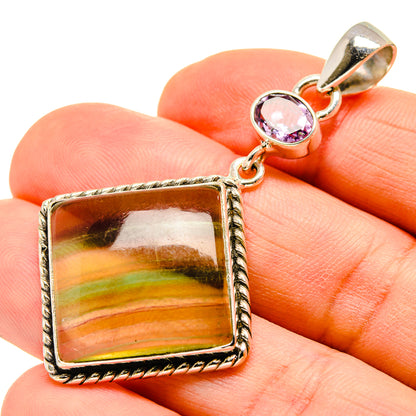 Green Fluorite Pendants handcrafted by Ana Silver Co - PD750769