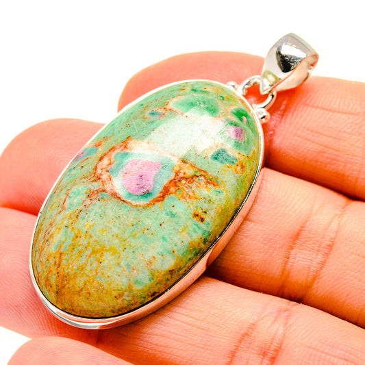 Ruby Fuchsite Pendants handcrafted by Ana Silver Co - PD750812