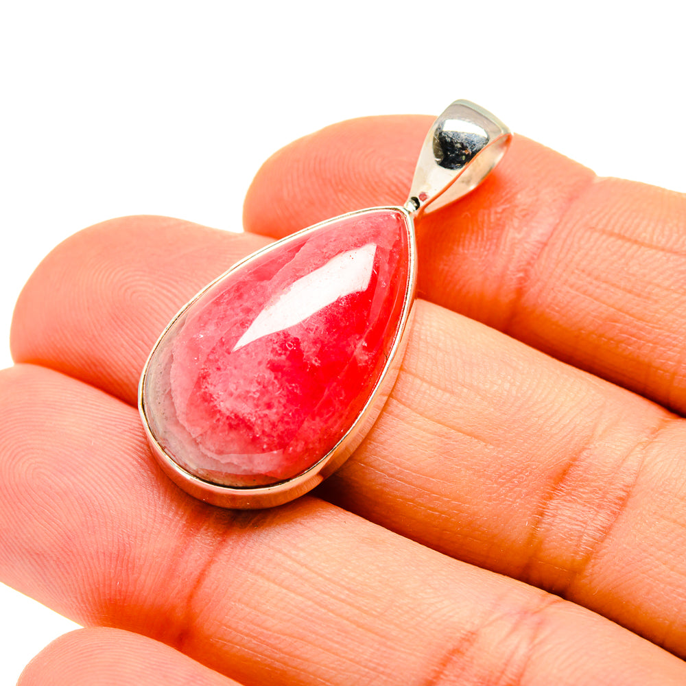 Pink Agate Pendants handcrafted by Ana Silver Co - PD750836