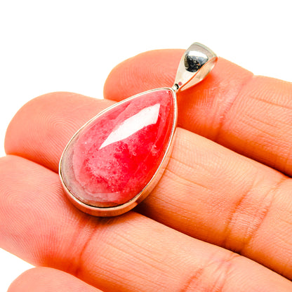 Pink Agate Pendants handcrafted by Ana Silver Co - PD750836