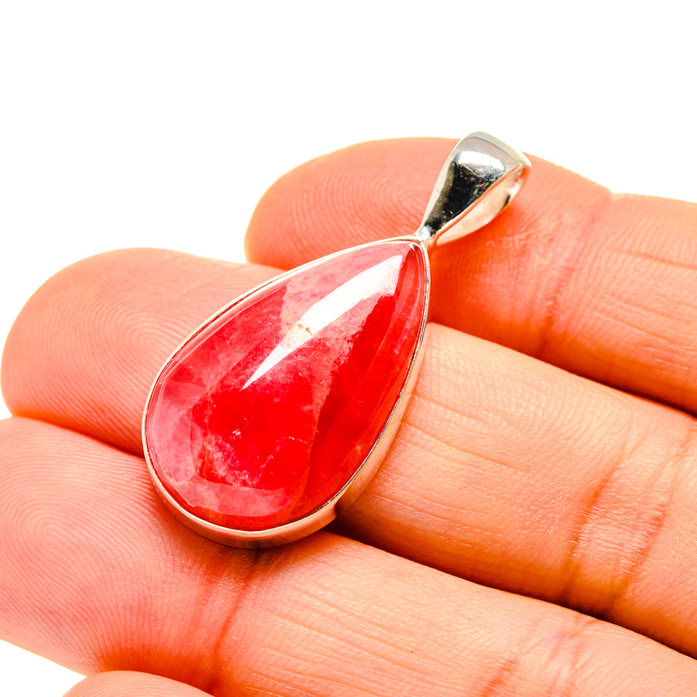 Pink Agate Pendants handcrafted by Ana Silver Co - PD750859