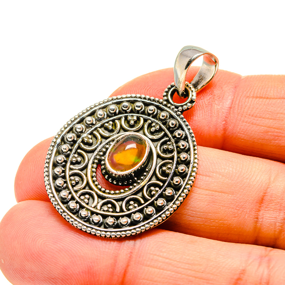 Ethiopian Opal Pendants handcrafted by Ana Silver Co - PD750864
